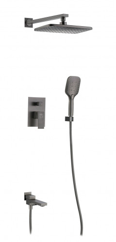 393563-G Встроенный смес для душа с 3-функ. (ГРАФИТ) ViEiR  (6/1шт)