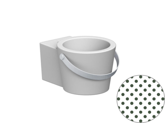 Раковина накладная/ подвесная Scarabeo BUCKET 8802CR/SEV