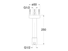 Держатель для душа с фильтром CRISTINA DYNAMO PD92724