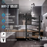 Полотенцесушитель Электрич.кабельный Ника WAY-3 60/50 с полкой RAL9005 черный матовый U