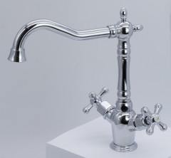 370121 Смеситель 2-руч. для кухни (ХРОМ) ViEiR (10/1шт)