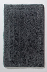 Batex Cottanova, двухсторонний прямоугольный коврик из 100% хлопка, размер 60x115 см, цвет антрацит