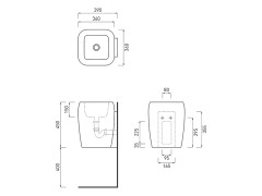 Раковина накладная/ подвесная CIELO SHUI SHLAS
