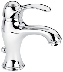 Emmevi Harmony, однорычажный смеситель для раковины (излив 11 см), с донным клапаном, цвет черный-золото