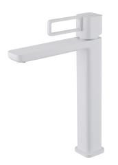 12112-F Смеситель од. для раковины-чаши (БЕЛЫЙ) GANZER (10/1шт)