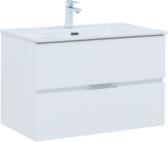 Тумба с раковиной Aquanet Алвита New 80 Белый матовый