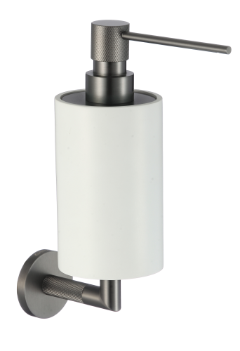 19527-Q Дозатор кварил. для жидкого мыла  (ГРАФИТ) GANZER  (10/1шт)