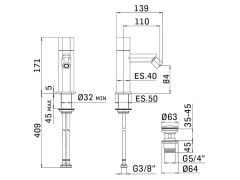 Смеситель для биде MAMOLI HEXAGONAL 556100000057