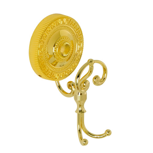 Крючок двойной с завитком, золото Migliore MONTECARLO