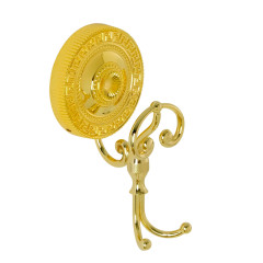 Крючок двойной с завитком, золото Migliore MONTECARLO