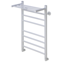 Полотенцесушитель водяной Comfysan Luce W-8 80/40 с полкой, белый