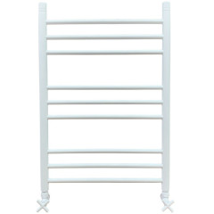 Полотенцесушитель Ника CLASSIC ЛП (Г2) 80/40 RAL9016 белый матовый с вентилями (комплект люкс)