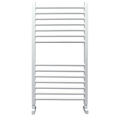 Полотенцесушитель Ника MODERN ЛМ-2 80/50 Soft Touch белый матовый с вентилями (комплект люкс)