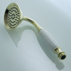 1009-Е (0913-E) Лейка для душа МЕТАЛ  (ЗОЛОТО)  GANZER  (50/1шт)