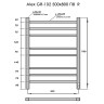 Полотенцесушитель Электрич. с/т GROIS Alex GR-102 500/800 П8 RAL9016 U белый матовый