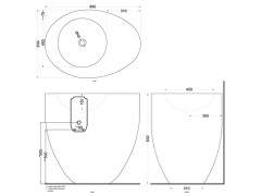 Раковина напольная CIELO LE GIARE LGFREESF PM