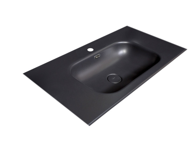 Столешница моноблок Vallessi 80 антрацит керамика