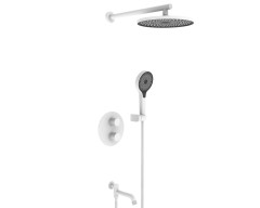 25003-3F Встроенный смес для ванны с 3-функ. термостат (БЕЛЫЙ) ViEiR  (6/1шт)