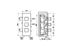 Встраиваемая часть смесителя GESSI OVALE 43103.031