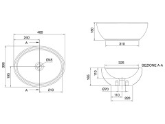 Раковина накладная Scarabeo PLANET 8112