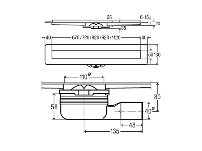 Комплект душевого лотка VIEGA Advantix 753153