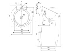 Раковина напольная Scarabeo PLANET 8104