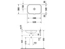 Встраиваемая раковина DURAVIT HAPPY D.2 0457480000