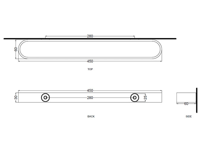 Полотенцедержатель CIELO ACCESSORIES ACPT45 OL