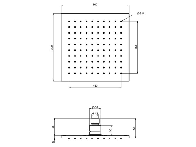 Верхний душ FIMA CARLO FRATTINI WELLNESS F2620/2CR