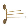 Полотенцедержатель тройной поворотный, L35 cм. бронза Migliore CLEOPATRA
