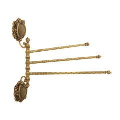 Полотенцедержатель тройной поворотный, L35 cм. бронза Migliore CLEOPATRA