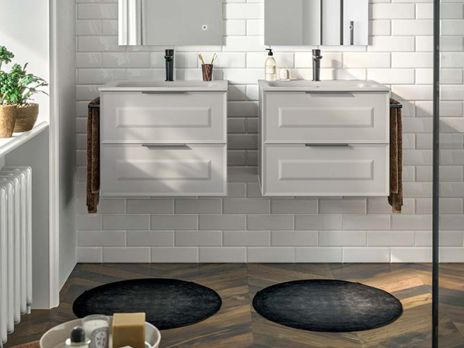 Тумба для раковины с 2-мя выдвижными ящиками BERLONI BAGNO SUITE VINTAGE SUVBS2C60C/100/SHA CL