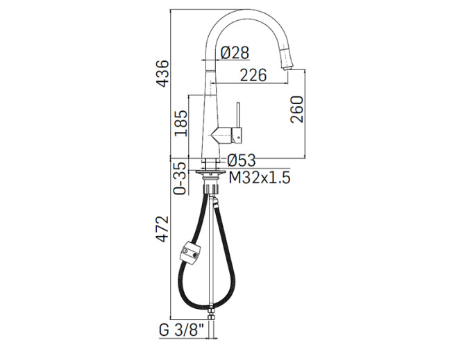 Смеситель для кухни MAMOLI PROGRAMMA CUCINA 7241M0000001