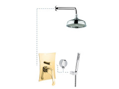 Emmevi Ares, душевой комплект 760OR, цвет золото