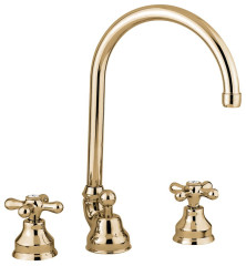 Emmevi Deco Classic, смеситель 12043 с донным клапаном для раковины на 3 отверстия, цвет бронза