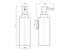 Дозатор настенный FIMA CARLO FRATTINI ROTOLA F6003/5CR