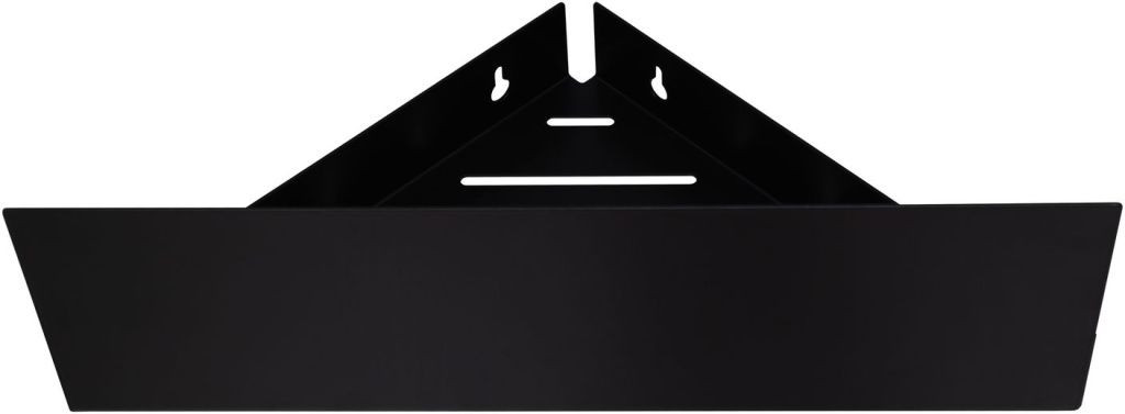 Полка Aquanet Магнум 28x28 черная матовая, угловая
