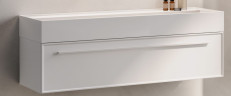 IBC Victoria, тумба под раковину 120 см (1 ящик, ручка белая матовая), цвет белый матовый