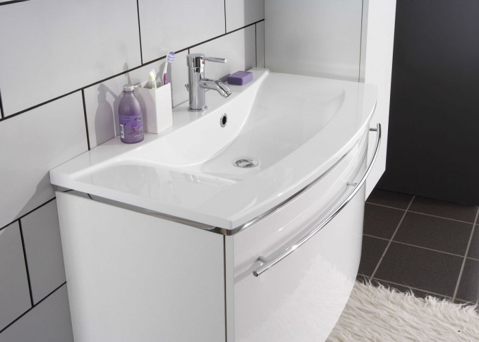 Marlin 3040city, раковина из минерального литья 122 см, цвет белый