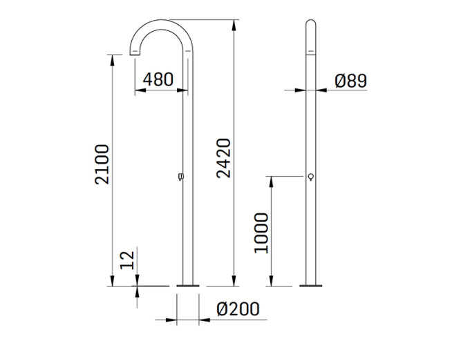 Уличный душ MAMOLI SHOWER PROGRAM 223500000021