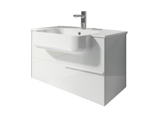 Тумба с керамической раковиной BERLONI BAGNO PLANA PNBSK12T/100/1 Hole