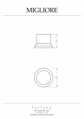 Держатель настольный низкий д/мыльницы, бронза Migliore Fortuna