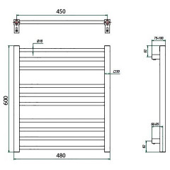 Полотенцесушитель ГРОТА CLASSIC 48/60
