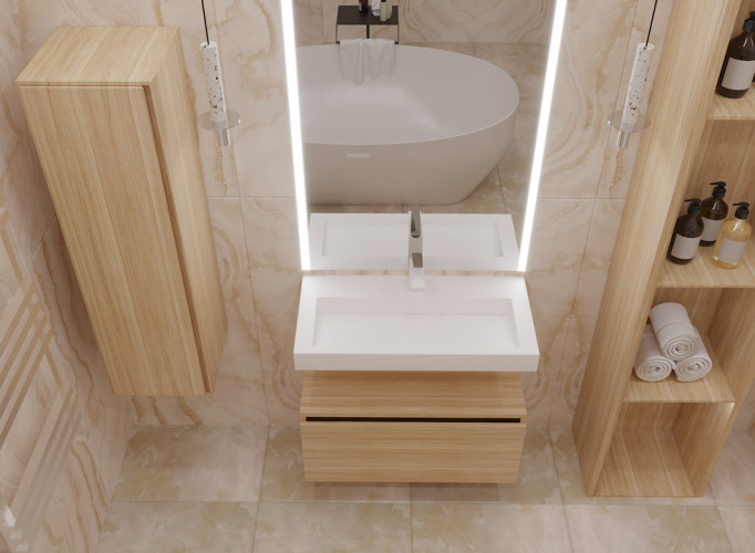 Столешница моноблок FLAT 80см