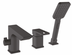 353532-C Смеситель на борт ванны, ЧЕРНЫЙ (3 отв.) ViEiR (5/1шт)