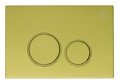 Кнопка для инсталляции с КРУГ. клав. (МАТ. ЗОЛОТО)  GANZER  (24/1шт)