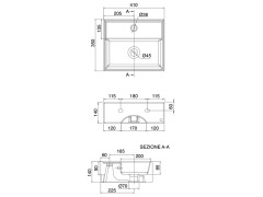 Раковина накладная/  подвесная Scarabeo TEOREMA 5001