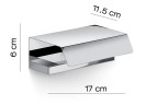 Gedy Lanzarote, бумагодержатель с крышкой, цвет хром