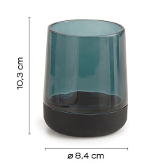 Gedy Nicole, настольный стеклянный стакан, цвет зеленый