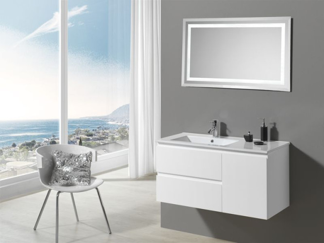 IBX YASMIN, тумба 100 см под левую раковину, 3 ящика, цвет пино джексон